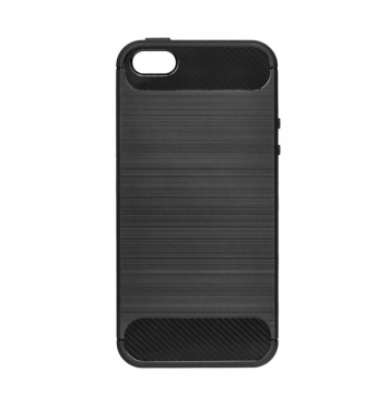 Forcell CARBON - puzdro pre  Apple iPhone 5/5S/SE black