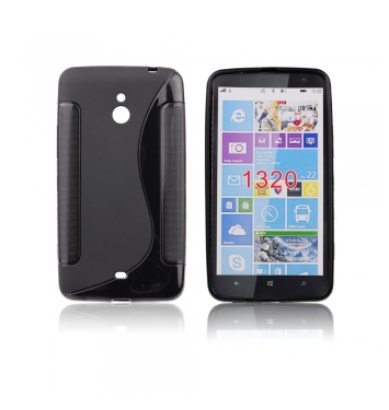 Puzdro gumené na NOKIA Lumia 1320 čierne