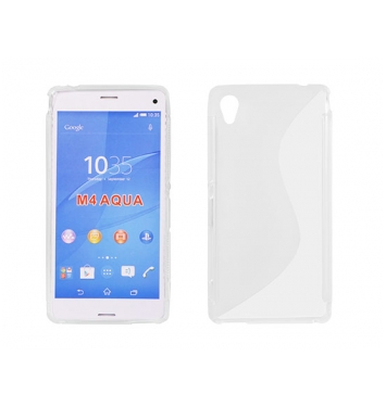 Puzdro gumené S-CASE SONY XPERIA M4 AQUA transparent