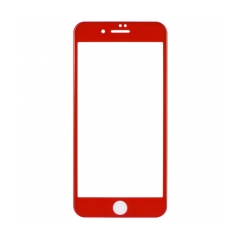 5D Full Glue Temperované ochranné sklo pre Apple iPhone 7 Plus / 8 Plus / 8 Plus red