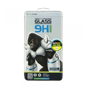 Temperované ochranné sklo X-ONE pre Samsung Galaxy A8 2018 4D  Full Face white tempered glass 9H