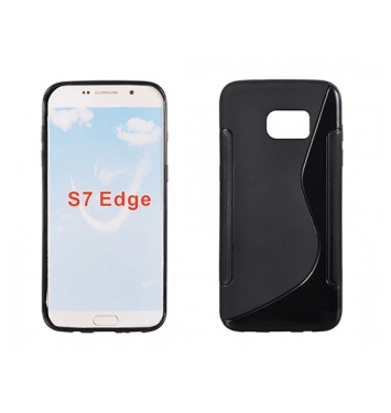 Puzdro gumené S-CASE Samsung G935 Galaxy S7 Edge čierny