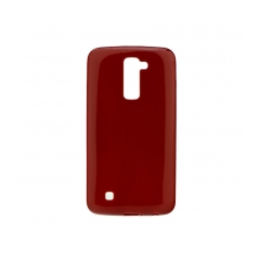 Puzdro gumené Jelly Bright 0.3mm LG K10 burgundy