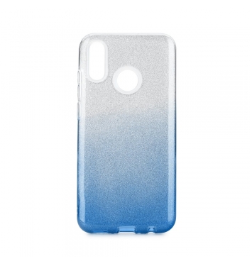Forcell SHINING - puzdro na Huawei P SMART 2019 clear/blue