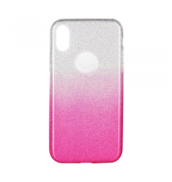 Forcell SHINING - puzdro na Samsung Galaxy A40 clear/pink