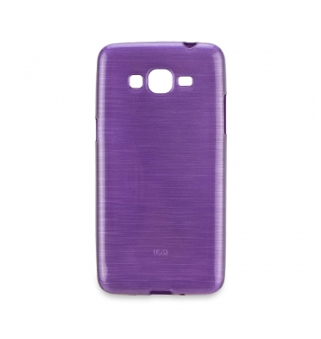 Puzdro gumené  Jelly Case BRUSH - Samsung (G530) Galaxy Grand Prime fialové