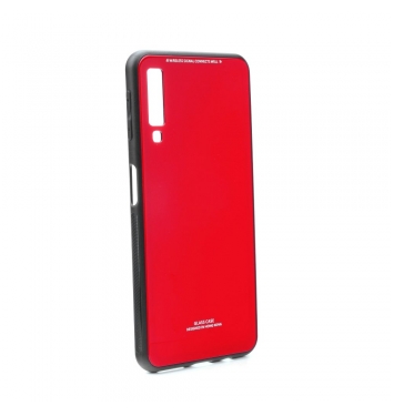 GLASS Case Samsung Galaxy A7 2018 ( A750 ) red