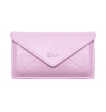 4-OK MAIL vsuvka ružová velkosť T7 (peňaženka/kabelka)