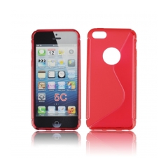 Puzdro gumené  Apple Iphone 5C cervene