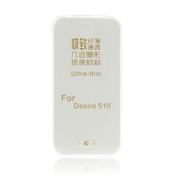Ultra tenké silikónové puzdro na HTC Desire 510 - transparentné