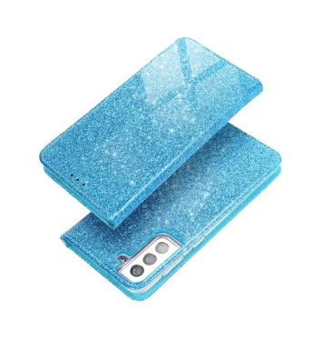 Forcell SHINING Book puzdro na SAMSUNG  S21 Ultra light blue