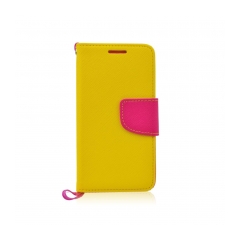 Fancy Book - puzdro na HTC M9 yellow-pink