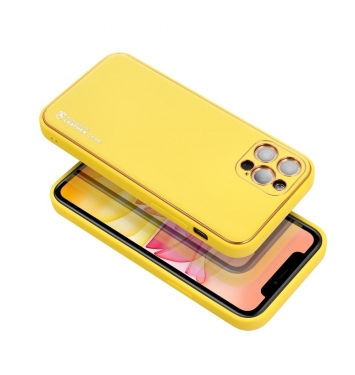 Puzdro Forcell LEATHER na SAMSUNG Galaxy A42 5G yellow