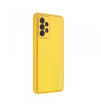 Puzdro Forcell LEATHER na SAMSUNG Galaxy A52 5G / A52 LTE ( 4G ) yellow
