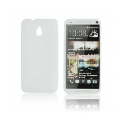 Puzdro gumené na HTC One (M8) biele
