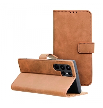 TENDER Book Case for SAMSUNG Galaxy S22 Ultra brown