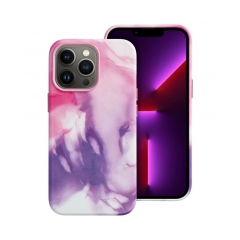Leather Mag Cover for IPHONE 13 PRO purple splash