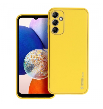 LEATHER Case for SAMSUNG Galaxy A14 5G / A14 4G yellow