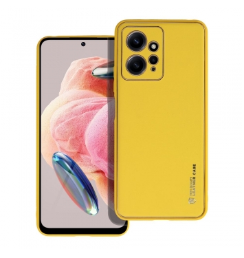 LEATHER Case for XIAOMI Redmi NOTE 12 4G yellow
