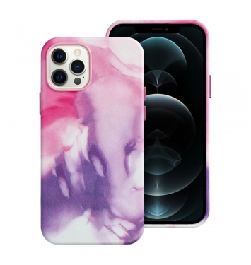 Leather Mag Cover for IPHONE 12 PRO purple splash