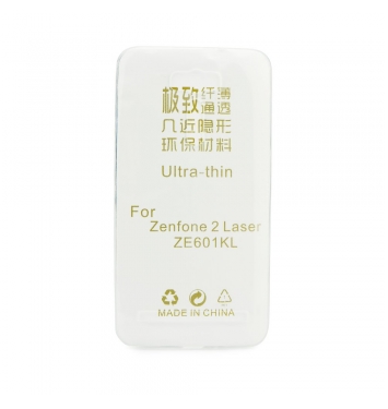 Silikónový 0,3mm zadný obal na Asus Zenfone 2 Laser / ZE601KL transparent