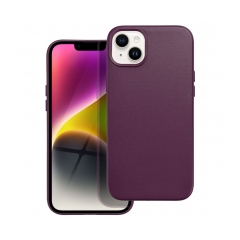 Leather Mag Cover for IPHONE 14 PLUS dark violet