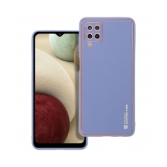 LEATHER Case for SAMSUNG Galaxy A12 blue