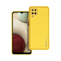 LEATHER Case for SAMSUNG Galaxy A12 yellow