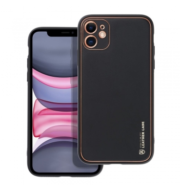 LEATHER Case for IPHONE 11 black