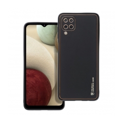 LEATHER Case for SAMSUNG Galaxy A12 black