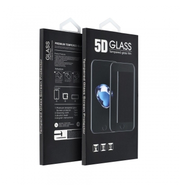 5D Full Glue Tempered Glass - for Huawei P Smart 2021 black