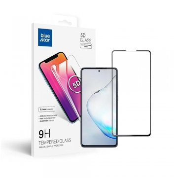 Tempered Glass Blue Star  - SAM Galaxy S10 Lite Full Face (full glue/small size) - black Tempered Glass Blue Star