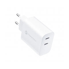 131171-forcell-travel-charger-with-2-usb-type-c-sockets-3a-35w-with-pd-and-quick-charge-4-0-function