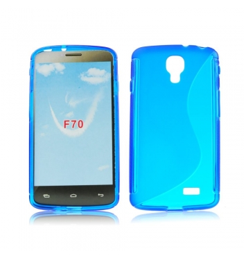 Puzdro gumené na LG F70 modré