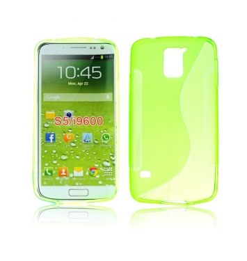 Puzdro gumené na Samsung Galaxy S5 zelene