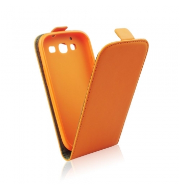 Puzdro flip flexi Samsung Galaxy S5 pomarančové
