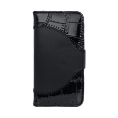 Puzdro knižkové (peňaženka) Iphone 5  čierna