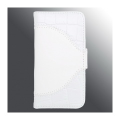 Puzdro knižkové (peňaženka) Iphone 5  biela