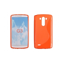 Puzdro gumené S-CASE LG G3 (D855) pomaranč