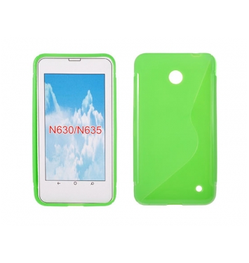 Puzdro gumené S-CASE Nokia LUMIA 630/635 zelené