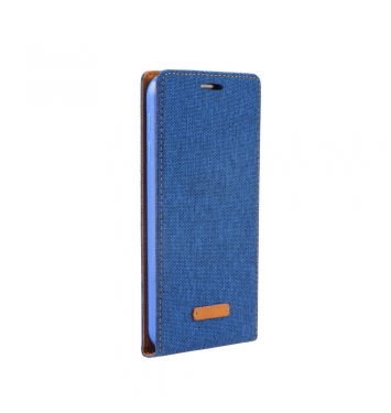 Flip Case Canvas Flexi Huawei P8 Blue