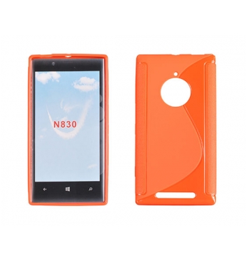 Puzdro gumené S-CASE Nokia LUMIA 830 pomaranč