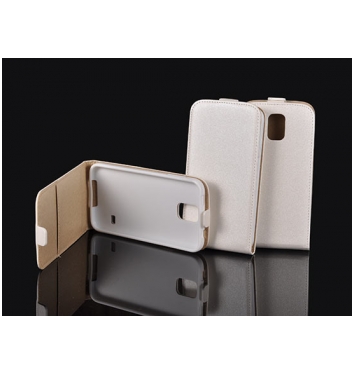 Puzdro flip POCKET slim Samsung G925 Galaxy S6 Edge biele