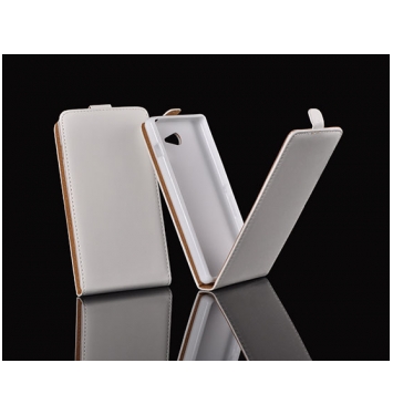 Puzdro flip flexi slim SONY Xperia E4G biele