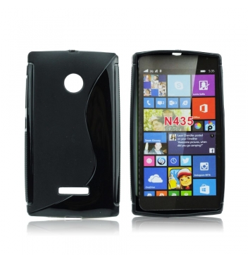 Puzdro gumené S-CASE Microsoft LUMIA 435 čierne